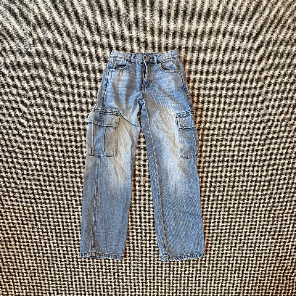Zara girls cargo jeans, size 9 years